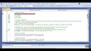 C# Encrypt and Decrypt a String with AES Encryption in .NET Core C# Tutorial #dotnet