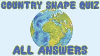 'Country Shape Quiz' All Answers (UPDATED) | 42 Possible Questions | Quiz Diva