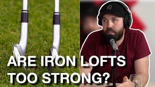 Are golf iron lofts too strong?