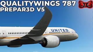 QualityWings 787-10 in Prepar3D V5! | Las Vegas - Portland