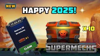 Happy 2025! | Opening 10 New Year Gift Boxes! | Supermechs