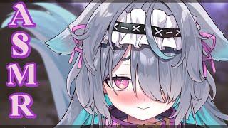 【ASMR RP耳元囁き】Maid's fluffy tail【Binaural/Fuwa fuwa/Whispering/Rain sounds】