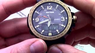 Часы Casio Pro Trek PRG-600YL-5D - Инструкция, как настроить от PresidentWatches.Ru