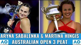 Aryna Sabalenka can join Martina Hingis at Australian Open