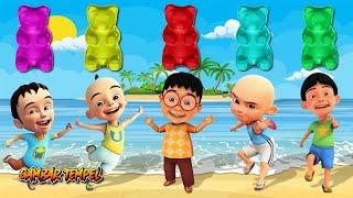 Upin Ipin dan para sahabatnya setelah makan Jelly Bear berubah menjadi superhero, Amazing..!!