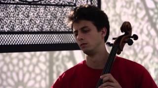 The Shepherd School of Music string quartet performs 'Fratres' by Arvo Pärt