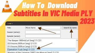 How To Get/Downloa Subtitles In VLC Media Player In Laptop/PC - IN 2 MINUTES