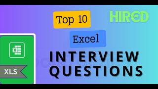 Top 10 Excel Interview Questions Asked in Job Interviews | #exceltips #excel #exceltutorial #shorts