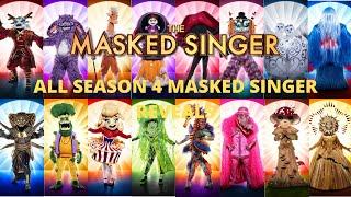 All Masked Singer Reveals (Season 4) | The Masked Singer USA