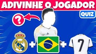 ADIVINHE O JOGADOR | Clube + Seleção + Número | Futebol Quiz