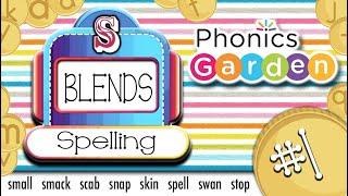 S-Blends #1 | Slot Machine Spelling | Phonics Garden