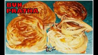 street style bun paratha | Karachi Famous Lachha Paratha | Recipe By Cuisine Art By Aliya