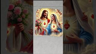 Jesus love Maria️ #jesus #love #maria #shorts #fyp
