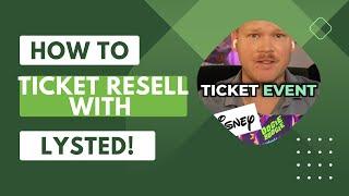 How to start Ticket Reselling with Lysted Drew's Tickets! Full Guide