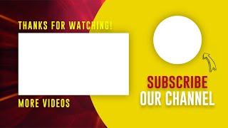 20 New Outro Templates for YouTube Videos with No Text - Free Download & No Copyright