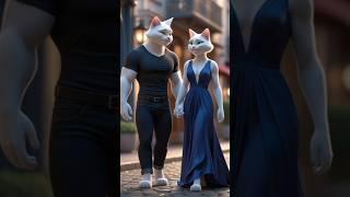 Fat cat took revenge~She became slim" #cat #kitten #shorts