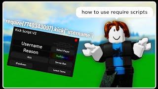 How To Use Require/Backdoored Games Script *EASY* Tutorial! | Roblox Exploiting