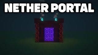 Minecraft How To Build: NETHER PORTAL