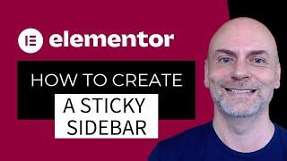 How to Create a Sticky Sidebar in Elementor [New Version - 2020]