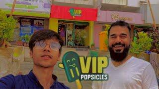 "KARACHI KI BEST ICE CREAM: EXPLORING FLAVORS AT MUSTAFA HANIF'S VIP POPSICLES WITH BOSS.