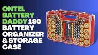 Ontel Battery Daddy 180 Battery Organizer and Storage Case with Tester