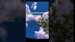 "Dunya is nothing but a beautiful lie ".#islamic aesthetic .#clouds