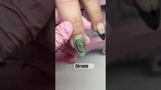 Chrome nails #chromenails #nailart #naildesign #nailtech #handpaintednailart #chrome