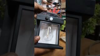 Solar Interaction Wall Lamp Full Review || Outdoor Solar Light With Motion Sensor || solar Lights