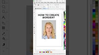 Creating border around Image #coreldraw #graphicdesign #image