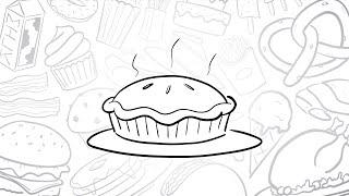 How to Draw a Simple Pie | Step-by-Step Lesson