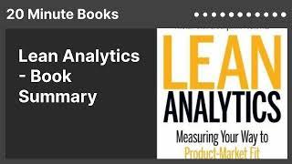 Lean Analytics - Book Summary