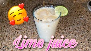 How To Make Lime juice with milk/jus citron ak let