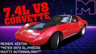 KOEAJOSSA - (VIRITETTY) CHEVROLET CORVETTE C3 STINGRAY 7.4l V8  -76 (4K)