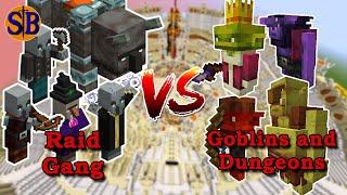 Raid Gang VS Goblins and Dungeons | Minecraft Mob Battle