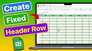 How to Create Fixed Header Row in Google Sheets? Freeze Header Row/Column in Google Sheet (Tutorial)