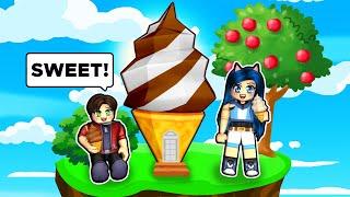 Building a ICE CREAM in Roblox Islands!