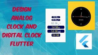 Design Clock in Flutter || Clock Ui