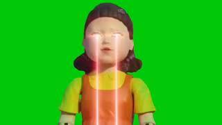 Зелёный фон Игра в Кальмара. Футаж Игра в Кальмара.