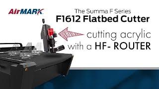 The powerful Summa F1612 cutting acrylic