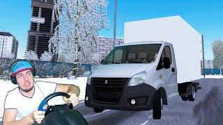 МЕХАНИК УСТРОИЛСЯ НА РАБОТУ ВОДИТЕЛЕМ ГАЗЕЛИ в CITY CAR DRIVING с РУЛЕМ