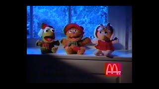 Christmas: McDonald's Holiday Huggable Muppet Babies plush (v2) (fast food commercial, Nov. 1988)