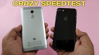 Redmi Note 4 vs iPhone 7 Speed Test Comparison | Who is Winner!