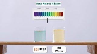 Hege Water Vs RO Water - pH Analysis Test