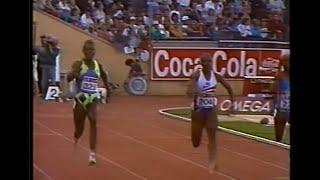 Merlene  Ottey  vs  Gail  Devers 100m (  Lausanne  Athletissima, Stade Olympique de la Pontaise 93)