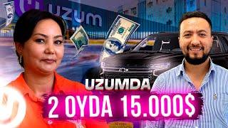 Uzum marketdagi Millioner O'zbek ayoli! 2 oyda 15.000$