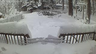 South Lake Tahoe, December 2021 Snow Accumulation Timelapse