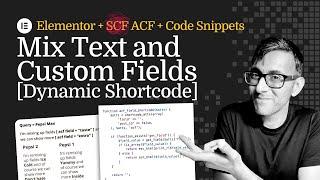 Add Multiple Custom Fields to Text: Dynamic Shortcode