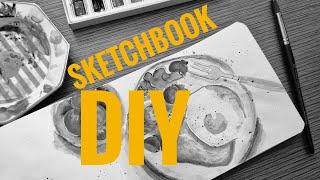 СКЕТЧБУК своими руками / How to Make a Sketchbook. DIY.