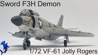 Sword F3H-2 Demon 1/72 VF-61 Jolly Rogers Full Build