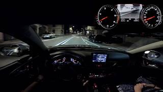 Audi A6 4G Avant Night POV in 4K! Night Vision + ACC + AFS and more!